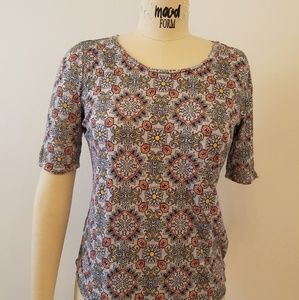 LOFT Vintage soft boho print t-shirt